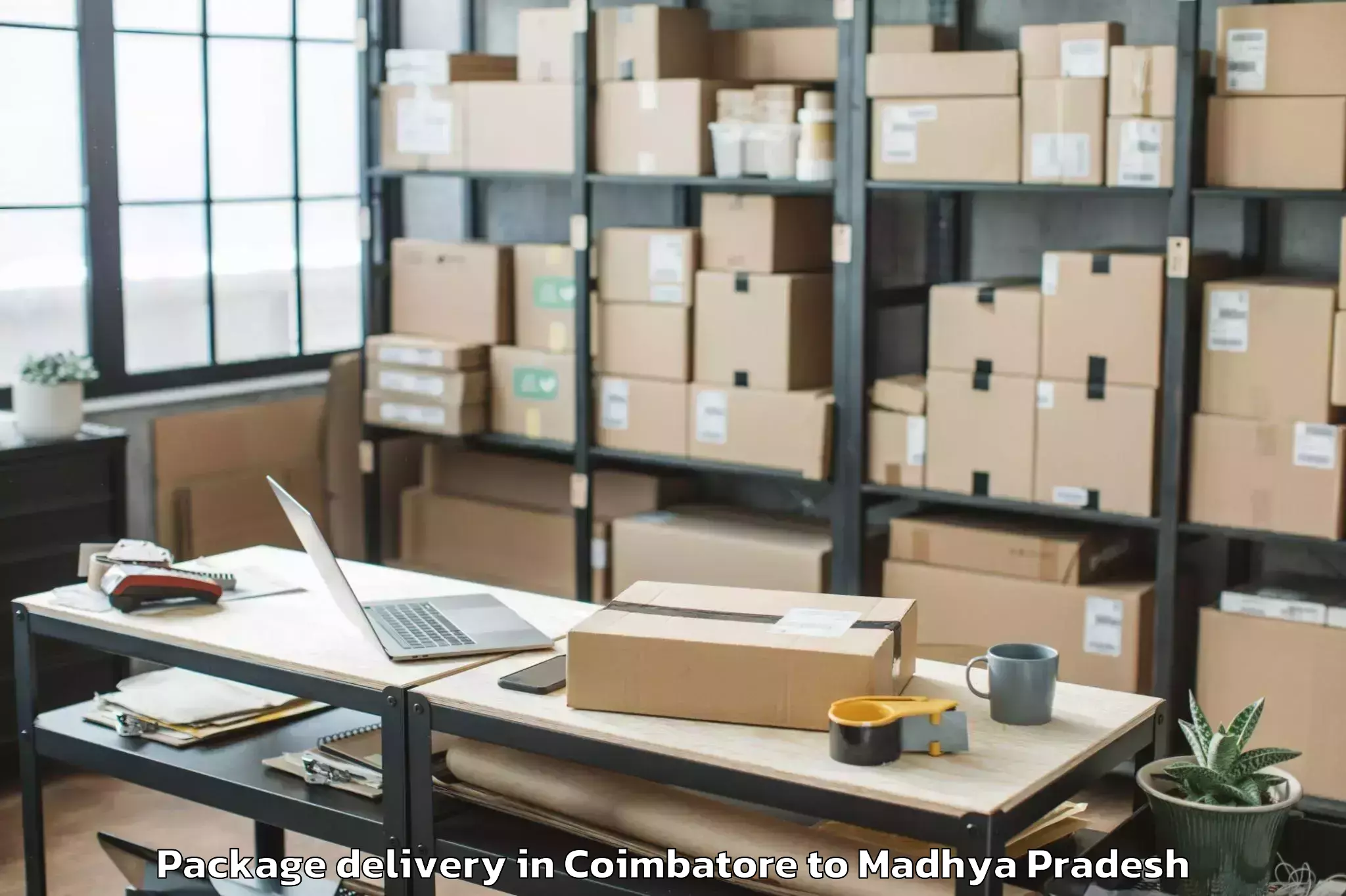 Reliable Coimbatore to Parasia Package Delivery